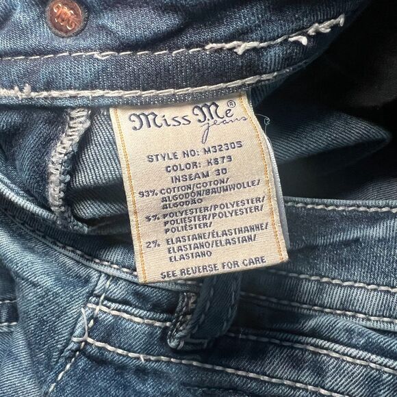 Miss Me Hailey Skinny Jeans Embellished Rhinestone Jeweled Womens Size 26 - Picture 5 of 7